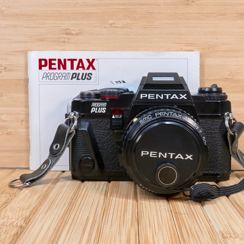 Pentax Program Plus 35mm SLR Film Camera, with SMS Pentax 1:1.7 50mm Lens